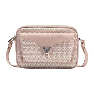 Coccinelle Beat Coated Monogram Small - Dames - Schoudertassen - Roze - ONE Size - Leer - Tassen