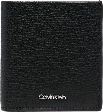 Calvin Klein grained leather wallet - men - Calf Leather - One Size - Black