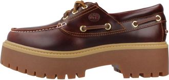 Timberland Stone Street Boat Shoe - Dames - Bootschoenen - Bruin - 39 EU - Leer - Schoenen