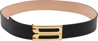 Victoria Beckham Belts, female, Black, Size: 80 CM Jumbo Frame Belt