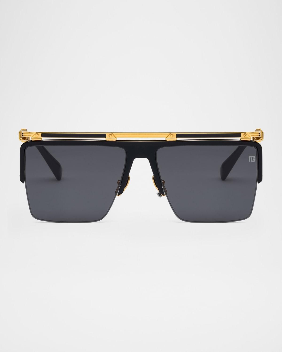 【送料&関税込】Balmain B-army Iii - Black / 18k Gold Sungla 02_4d4d8fa5-1e9c-4302-8255-