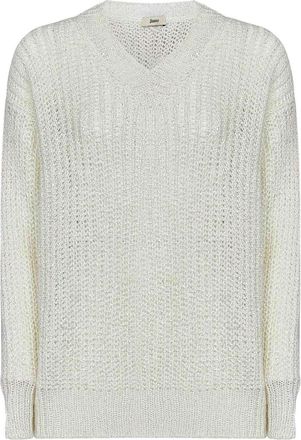 Herno Alpaca Blend Knit V-Neck Sweater
