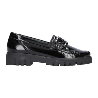 Waldl&auml;ufer Schoenen, Dames, Zwart, 40 EU, Leer, H-Serena Loafers