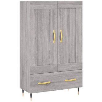 vidaXL Highboard Grey Sonoma 69.5x31x115 cm Engineered Wood Vidaxl