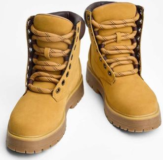 Bershka Stivaletti gialli con dettaglio trapuntato-Giallo