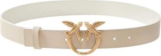 Pinko Riemen - Dames - Riemen - Beige - XS - Leer - Accessoires
