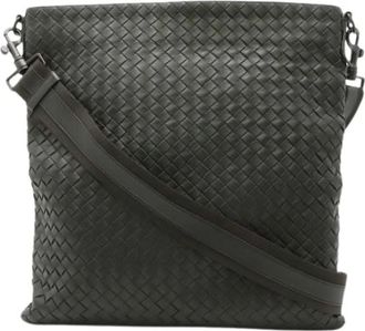 Bottega Veneta Pre-owned Cross Body Bags, female, Green, Size: ONE SIZE Pre-owned Intrecciato Shoulder Bag