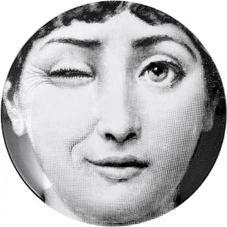 Fornasetti Fornasetti, Home, Dames, Zwart, ONE Size, Variaties Bord Thema Ontwerp