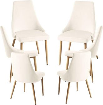 Regalos Miguel Regalos Miguel - Packs Sillas Comedor - Pack 6 Sillas Stoik Wood - Beige