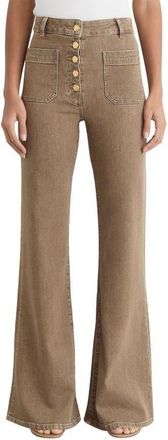 Reiss Cali Flare Jeans in Light Brown at Nordstrom, Size 30