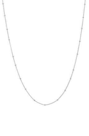 Adina Reyter Saturn Chain Necklace in Silver at Nordstrom, Size 18