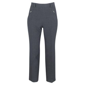 Maison Margiela Slim-Fit Cropped Trousers in Grey Polyester