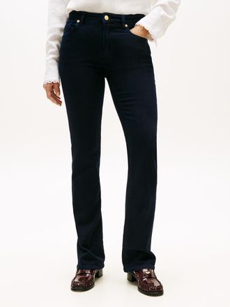 Tommy Hilfiger Bootcut-Jeans TOMMY HILFIGER DNM BOOTCUT RW, Damen, Gr. 26, L&auml;nge 32, nina, Denim/Jeans, Obermaterial: 61% Baumwolle, 35% Lyocell, 3% Polyester, 1% El