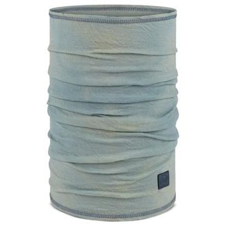 Buff Merino Lightweight Natural Dye Halstuch - Unisex | grau/t&uuml;rkis