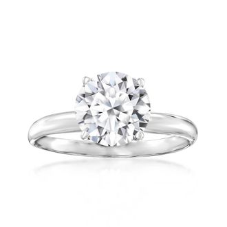 Ross-Simons Lab-Grown Diamond Solitaire Ring in 14kt White Gold