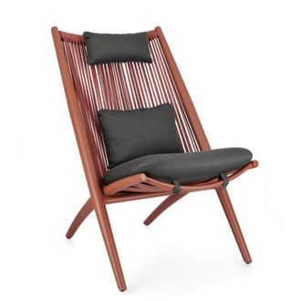 BIZZOTTO Poltrona Lounge Aloha verde con cuscini 66x84x98h cm