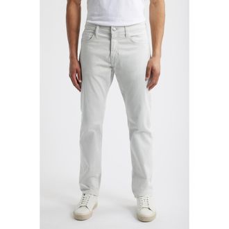 Mavi Zach Straight Leg Casual Twill Pants in Ivory Twill at Nordstrom, Size 40 X 30