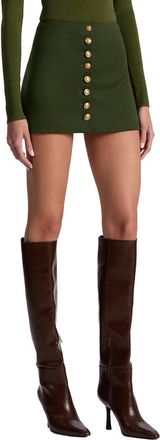 Alice & Olivia Alice + Olivia Rubi Low-Rise Micro Skirt
