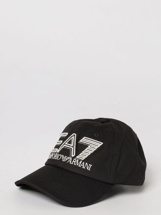 Emporio Armani Cappello in twill di cotone con logo ricamato