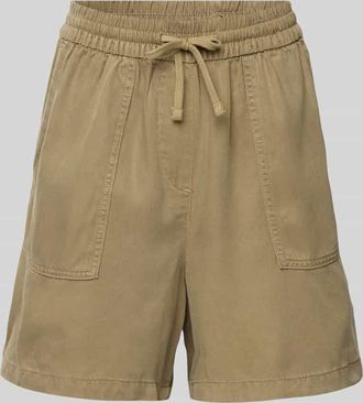 Only Loose Fit Shorts aus Lyocell Modell KENYA LIFE in Khaki, Gr&ouml;&szlig;e XS