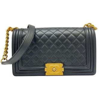 Chanel Pre-owned Matelasse Schoudertas - Dames - Pre-owned - Zwart - Maat: ONE Size Leer