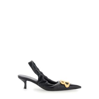 Balenciaga Pumps, female, Black, Size: 6 US Monaco Slingback Pump