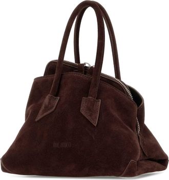 The Attico Womens Chocolate Suede Mini La Passeggiata Handbag Lightchocolate Borse A Mano Bag