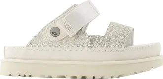 UGG Sliders, female, White, Size: 10 US Goldenstar Crackle Glide Sandals