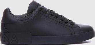 Dolce & Gabbana Sneakers Portofino in pelle di vitello liscia con logo