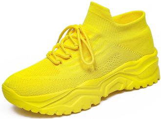 Generic Womens Slip On Trainers Ladies Breathable Sneakers with Memory Foam Platform Classic Casual Dad Shoes Streetwear Sparkly Wide Fit for Spring Summer, H