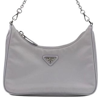 Prada Pre-owned Nylon prada-bags - Dames - Pre-owned - Blauw - Maat: ONE Size Nylon