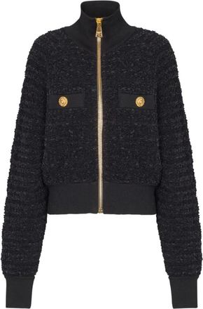 Balmain Zwarte ritsjas - Dames - Zomerjassen - Zwart - S - Polyester - Jassen