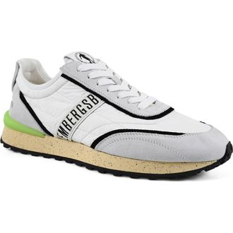 Dirk Bikkembergs Fabric Running Shoe in White at Nordstrom, Size 12