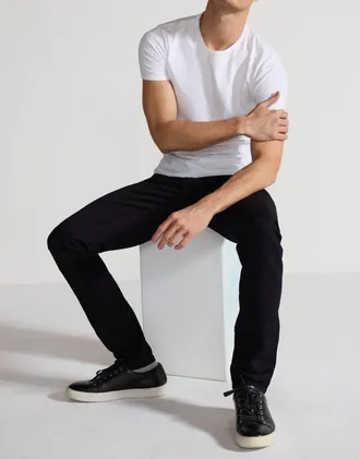 Monfrere Brando Parisian Luxe Jeans In Noir Black