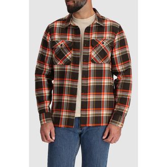 Outdoor Research Feedback Plaid Flannel Overshirt in Grounded Plaid at Nordstrom, Size Medium