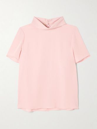 Valentino Garavani Blusa In Georgette Di Seta - Rosa