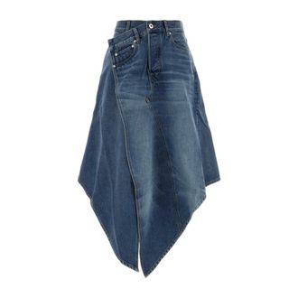 J.W.Anderson Falda con Cierre Delantero - Skirts - Mujer - Azul - 3XS