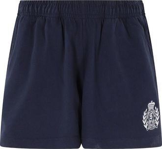 Sporty & Rich Logo-print Elasticated-waist Shorts