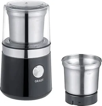 GRAEF Cm102eu Molino De Caf&eacute; El&eacute;ctrico Negro Y Acero Inoxidable