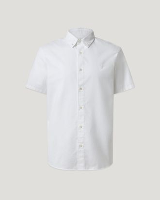 Belstaff Camicia A Maniche Corte Street Uomo Compact Cotton Oxford Bianco 2xl