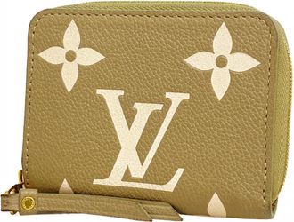 Louis Vuitton Cream Khaki Coin Purse/Coin Case (Pre-Owned)