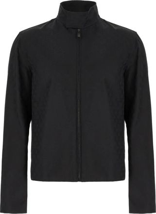 Gucci GG Katoenen Canvas Jas - Heren - Bomber jackets - Zwart - XL - Katoen - Jassen
