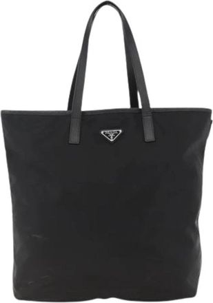 Prada Pre-owned Vintage Tote Bag - Dames - Vintage Shopper - Zwart - ONE Size - Leer - Vintage