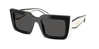 Prada PR D01SF Asian Fit 20G08Z Womens Sunglasses Black Size 53