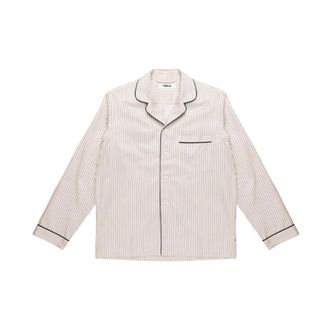 Tekla Long Sleeve Shirt - Heren - Casual Overhemden - Wit - L - Katoen - Overhemden