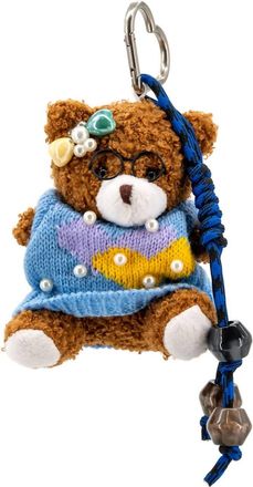 Like Dreams Womens Teddy Scholar Bag Charm In Blue