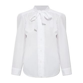 R13 Shirts, female, White, Size: M Shirt with decorative tie