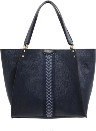 Pourchet Grand cabas Hebdo Madison - Dames - Shoppers - Blauw - ONE Size - Leer - Tassen