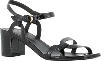 Del Carlo Betty Sandaal - Dames - Sandalen met hakken - Zwart - 39 EU - Leer - Schoenen