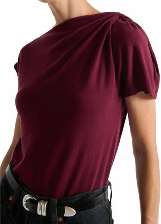 Nation Ltd Rosie Knot Top In Port